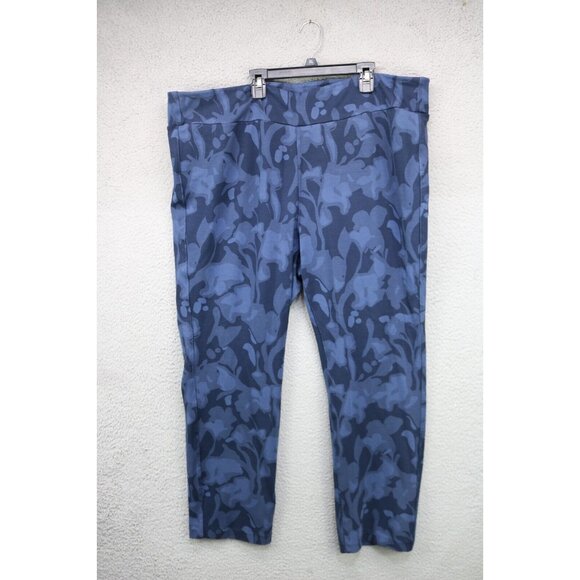 Soft Surroundings Blue Camo Pull-On Pants-Size 2X-Soft & Stretchy - Picture 1 of 8